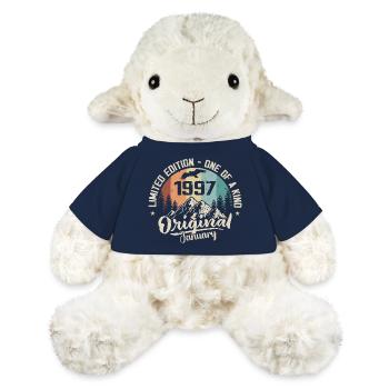 Januar 1997 Original 29 Jahre altes Geburtstagsgeschenk - MiniFeet® Schaf Annika - French Navy - Vorne