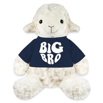 Logo Big Brother Heart - Couleur personnalisable - Mouton en peluche Annika MiniFeet® - bleu marine - Devant