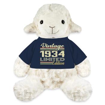 Birthday 90 Years Vintage 1934 Gift 1934 - MiniFeet® Sheep Annika - french navy - Front