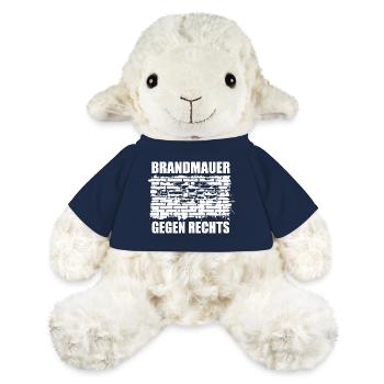 Brandmauer - Gegen Rechts, gegen Hetze - MiniFeet® Schaf Annika - French Navy - Vorne
