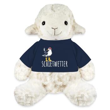 Möwe - Schietwetter - Nordsee - Geschenk - MiniFeet® Schaf Annika - French Navy - Vorne