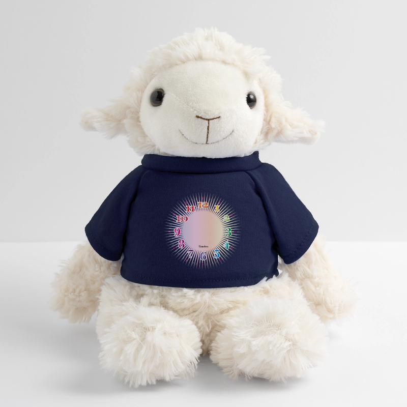 Dial with colorful numerals without clock hands MiniFeet® Sheep Annika