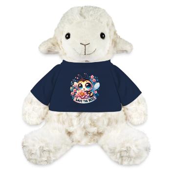Save The Bees Cute Bee Collecting Pollen Earth Day - MiniFeet® Sheep Annika - french navy - Front