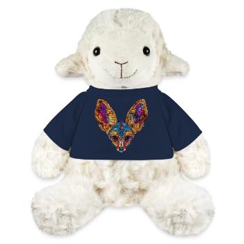 Fennek Wüste Fuchs Geometrischer Fuchs Kunstwerk - MiniFeet® Schaf Annika - French Navy - Vorne
