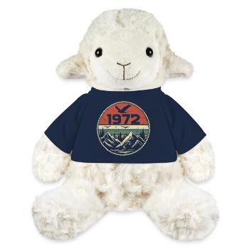 Vintage 1972 Classique 1972 rétro 1972 Cadeau 1972 - Mouton en peluche Annika MiniFeet® - bleu marine - Devant