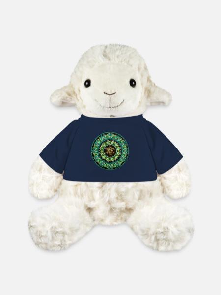 Green Metatron | Sacred Geometry - MiniFeet® Sheep Annika - french navy