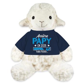Ur-Opa im Jahr 2025 Geschenk Zukunft Opa - MiniFeet® Schaf Annika - French Navy - Vorne