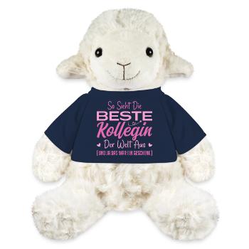 Arbeitskollegin Geschenkidee Beste Kollegin - MiniFeet® Schaf Annika - French Navy - Vorne