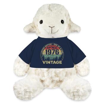 Vintage April 1976 Birthday Gift - MiniFeet® Sheep Annika - french navy - Front