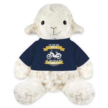 Mofa Moped Roller Motorrad Spruch Geschenk - MiniFeet® Schaf Annika - French Navy - Vorne
