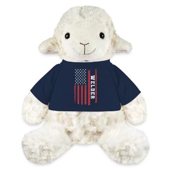 Metallbauer Schlosser Schweißer Schweißen Spruch - MiniFeet® Schaf Annika - French Navy - Vorne