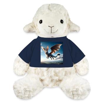 Dragon lapin volant #01 - Mouton en peluche Annika MiniFeet® - bleu marine - Devant