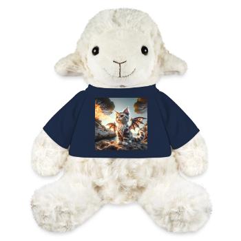 Cracheur de feu Kitty Dragon #01 - Mouton en peluche Annika MiniFeet® - bleu marine - Devant