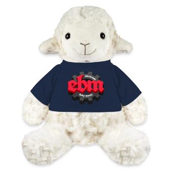 Musique corporelle électronique EBM avec Gear Red - Mouton en peluche Annika MiniFeet® - bleu marine - Devant