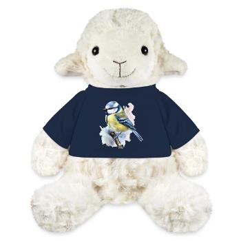 Blaumeise Vogel Wald Tier auf Ast in Wasserfarben - MiniFeet® Schaf Annika - French Navy - Vorne