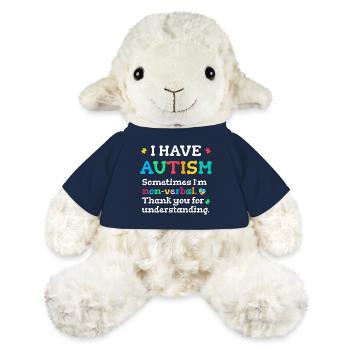 Non-verbal Autism - MiniFeet® Sheep Annika - french navy - Front
