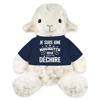 Gift Mounette Je suis une mounette qui tore - MiniFeet® Sheep Annika - french navy - Front