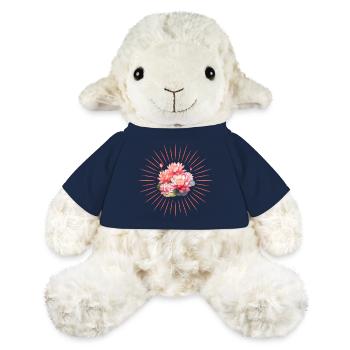 Yoga avec des rayons d’énergie - Mouton en peluche Annika MiniFeet® - bleu marine - Devant