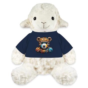 Teddybär / Kuscheltier / Stofftier / Geschenkidee - MiniFeet® Schaf Annika - French Navy - Vorne