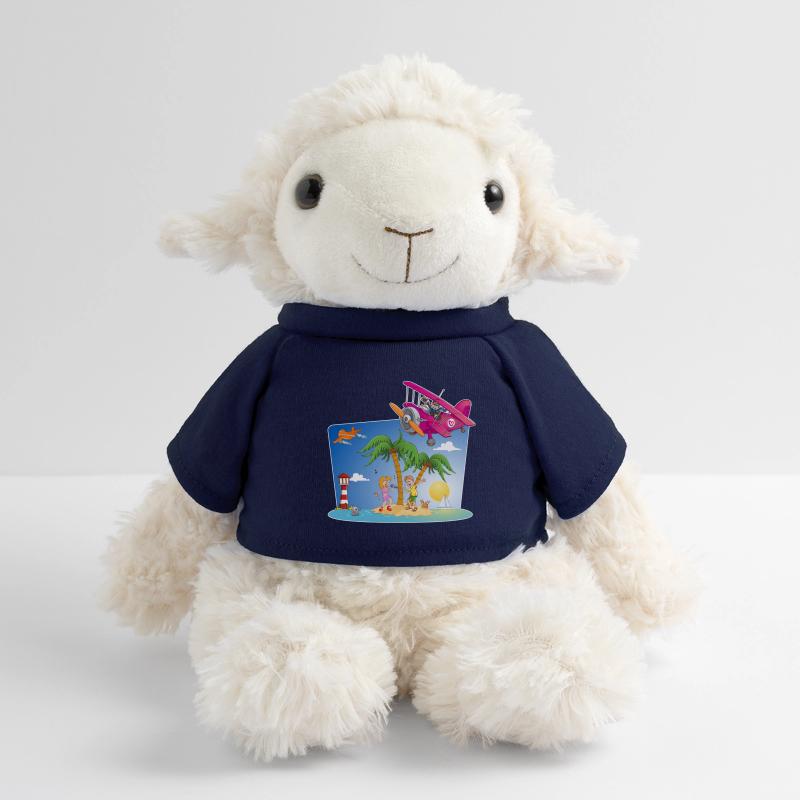 Fröhliche und farbenfrohe Sommerillustration. MiniFeet® Schaf Annika