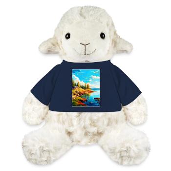 Ålandinseln Finnland Vintage Reiseplakat WPA - MiniFeet® Schaf Annika - French Navy - Vorne