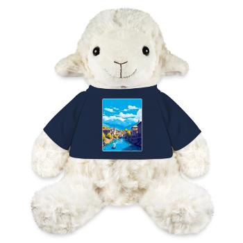 Sarajevo Bosnie-Herzégovine Affiche de voyage vintage - Mouton en peluche Annika MiniFeet® - bleu marine - Devant
