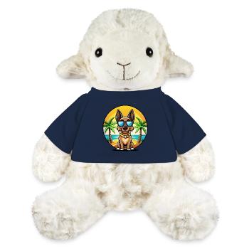 Belgian Malinois Dog Breed Cartoon Sunglass Beach - MiniFeet® Sheep Annika - french navy - Front