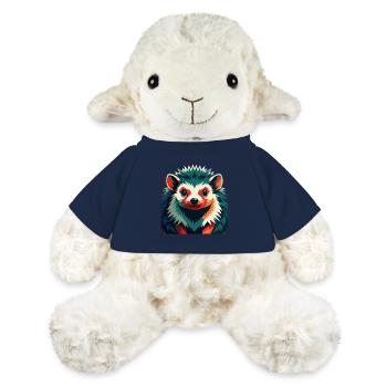 Igel Zeichentrickfigur Buntes Haustier Tier - MiniFeet® Schaf Annika - French Navy - Vorne