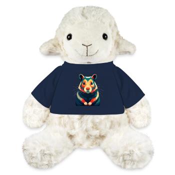 Hamster Zeichentrickfigur Buntes Haustier Tier - MiniFeet® Schaf Annika - French Navy - Vorne