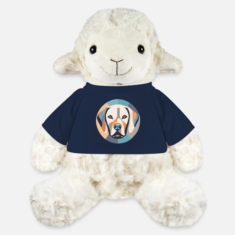 Geometrischer Labrador - MiniFeet® Schaf Annika - French Navy