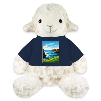 North Coast 500 Scotland Voyage Poster Souvenir - Mouton en peluche Annika MiniFeet® - bleu marine - Devant