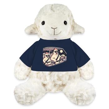 Cool poulets Road Trip Illustration - Mouton en peluche Annika MiniFeet® - bleu marine - Devant