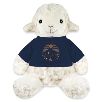Friedlicher Bergwanderer Illustration - MiniFeet® Schaf Annika - French Navy - Vorne
