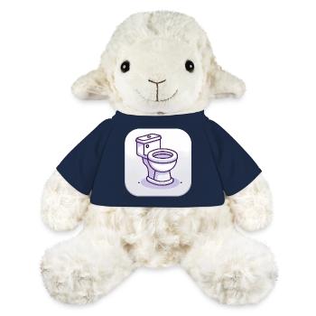 Icône de toilette minimaliste lavande - Mouton en peluche Annika MiniFeet® - bleu marine - Devant