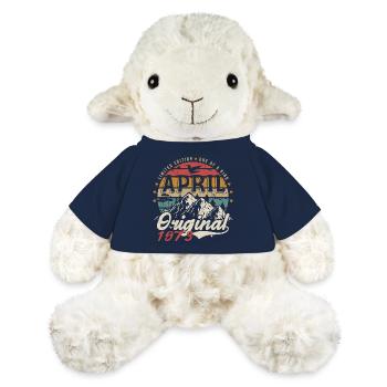 Avril 1973 | Anniversaire avril 1973 April 1973 - Mouton en peluche Annika MiniFeet® - bleu marine - Devant