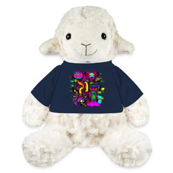 Neon Fluorescent UV Electro Music Party - MiniFeet® Sheep Annika - french navy - Front