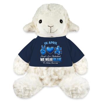 Autism In April We Wear Blue Vintage - MiniFeet® Sheep Annika - french navy - Front