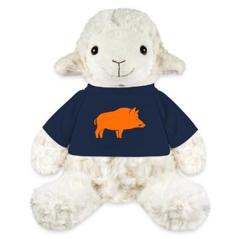 chasse sanglier chasseur - Mouton en peluche Annika MiniFeet® - bleu marine - Devant