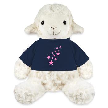 Star asterisk pattern icon pink - MiniFeet® Sheep Annika - french navy - Front