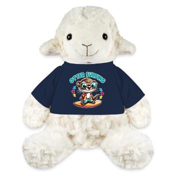 Funny surfing otter with sunglasses - MiniFeet® Sheep Annika - french navy - Front