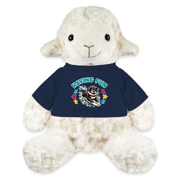 Funny surfing otter with sunglasses - MiniFeet® Sheep Annika - french navy - Front