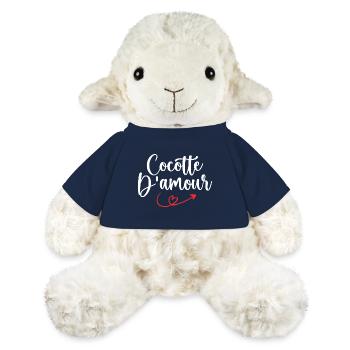 Cocotte D'amour - Mouton en peluche Annika MiniFeet® - bleu marine - Devant