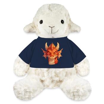 Cartoon Drachenkopf Porträt - MiniFeet® Schaf Annika - French Navy - Vorne