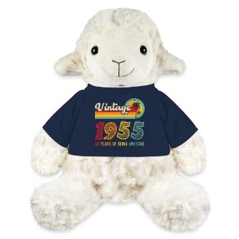 Jahrgang 1955, Geburtstagsgeschenk 68 Jahre - MiniFeet® Schaf Annika - French Navy - Vorne