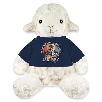 63 ans de grandeur depuis janvier 1961 - Mouton en peluche Annika MiniFeet® - bleu marine - Devant
