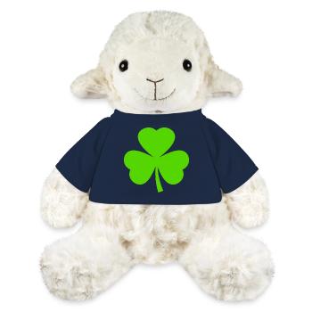Trèfle de la Saint-Patrick - Mouton en peluche Annika MiniFeet® - bleu marine - Devant