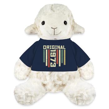 1973 Retro Geschenk 1973 51 Jahre Jubiläum Geschenk - MiniFeet® Schaf Annika - French Navy - Vorne