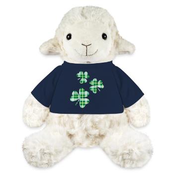 3 St. Patrick's Day Irish Tartan Kleeblätter - MiniFeet® Schaf Annika - French Navy - Vorne