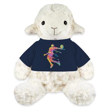 Basketball Player Colorful Paint Slam Dunk Sports - MiniFeet® Sheep Annika - french navy - Front