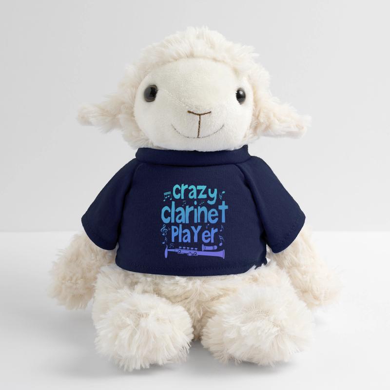 Crazy clarinet player Mouton en peluche Annika MiniFeet®